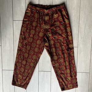 Pilgrim Surf Supply Baggy Pants Men’s L Maroon Bandana Print Japan Tribal 32x27